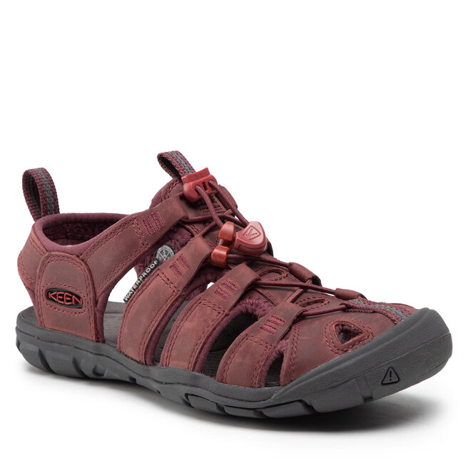 Sandale Keen Clearwater Cnx Lleather 1025088 Wine/Red Dahlia 1025088 imagine noua