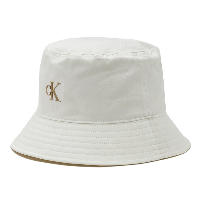 Pălărie Calvin Klein Jeans Bucket Sculpted Twill K60K610375 White YBI CALVIN KLEIN JEANS imagine noua