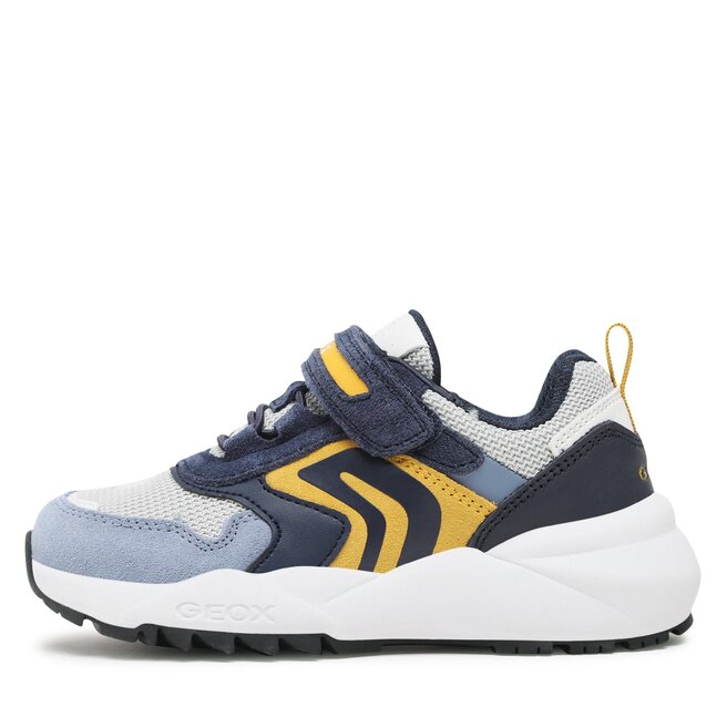 Sneakers Geox J Heevok Boy J16EQA02214C0657 S Navy Yellow