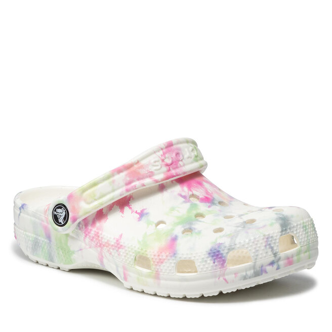 crocs white multi