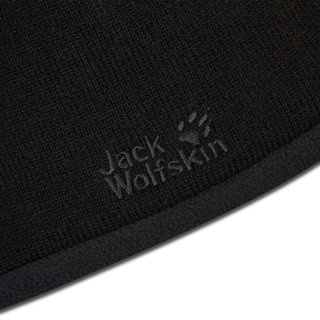 Mütze Jack Wolfskin Stormlock Logo Knit Cap 1910371-6000 Black | Strickmützen