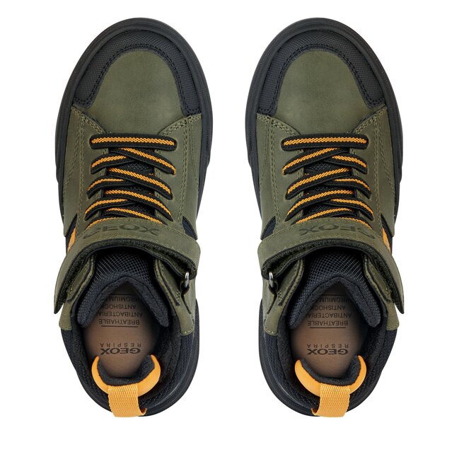 Geox Sneakers Geox J Weemble Boy J26HAA 0MEFU C0099 M Military/Yellow