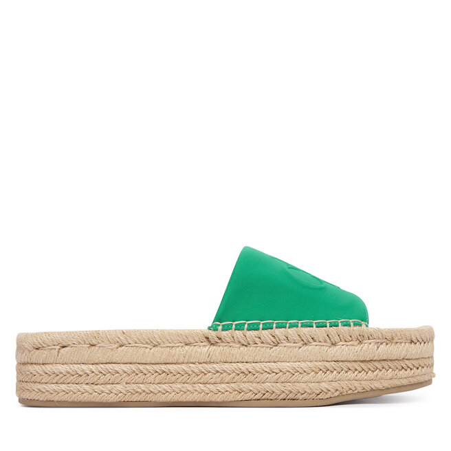 Espadryle Calvin Klein Ebeth HW0HW02894 Zielony - kobiece