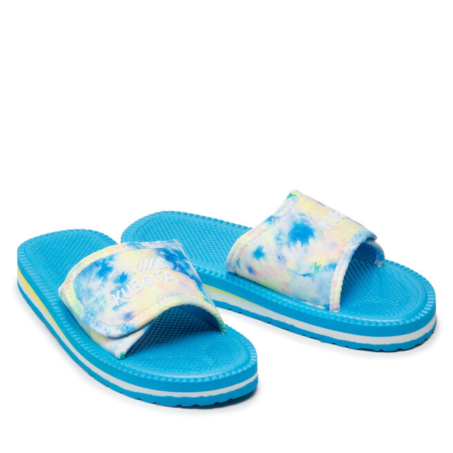Kubota Ciabatte Kubota Rzep Tie Dye KKRZP Niebieskie