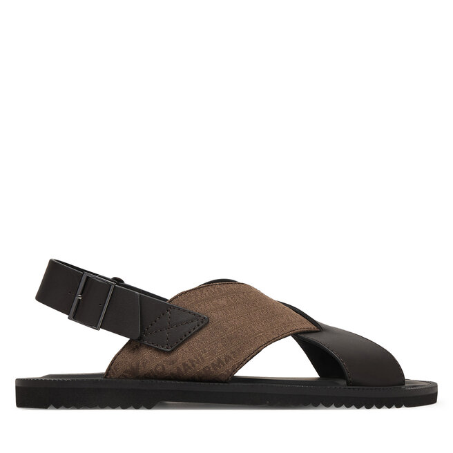 Sandały Emporio Armani EM004323 AF25617 M6354 Brązowy - męskie