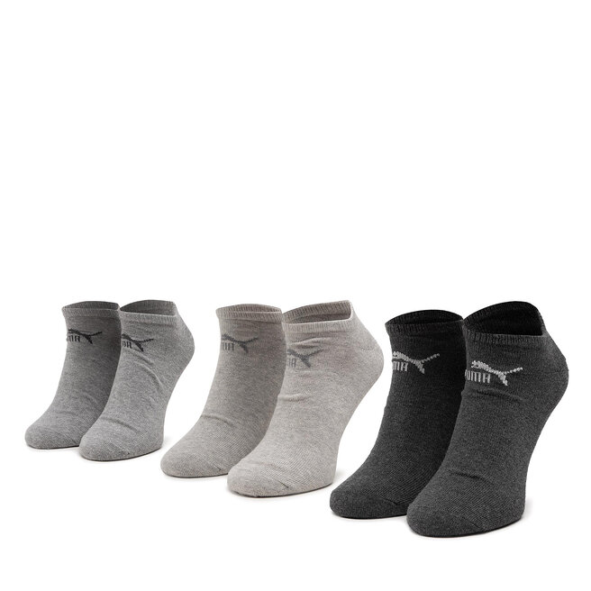 Zestaw 3 par niskich skarpet unisex Puma 907932 r. - Szary
