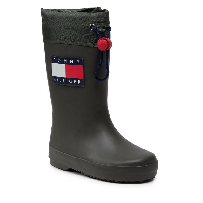 Tommy Hilfiger Gumicsizma Tommy Hilfiger Rain Boot T3X6-30766-0047 M Military Green