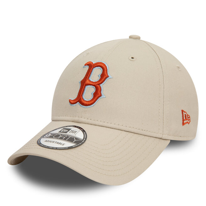 Czapka z daszkiem New Era Mlb Patch 940 Red Sox - Beżowy