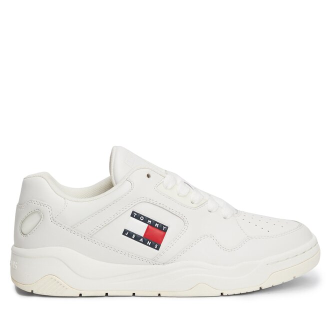 Sneakersy Tommy Jeans Tjw New Basket Sneaker Lc - Écru