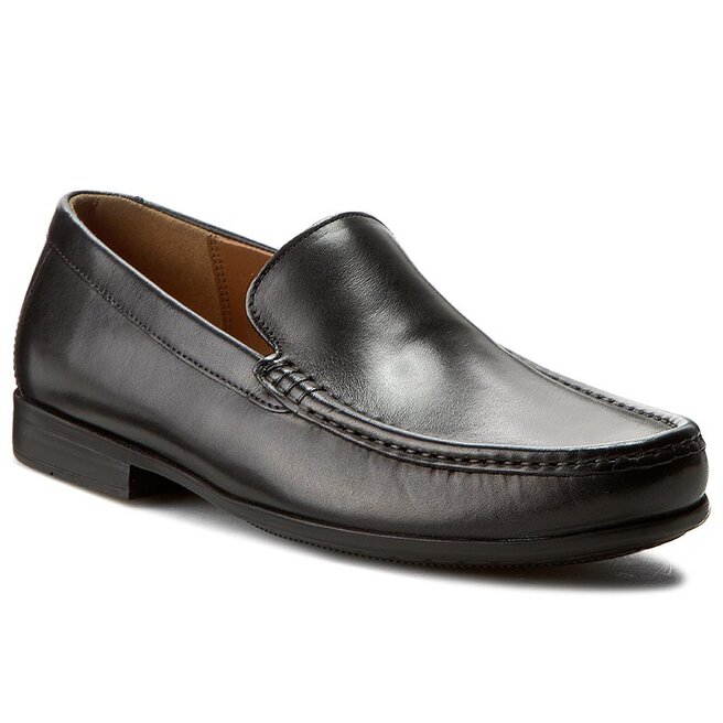 Mocassins Clarks Claude Plain 261243127 Black leather chaussures