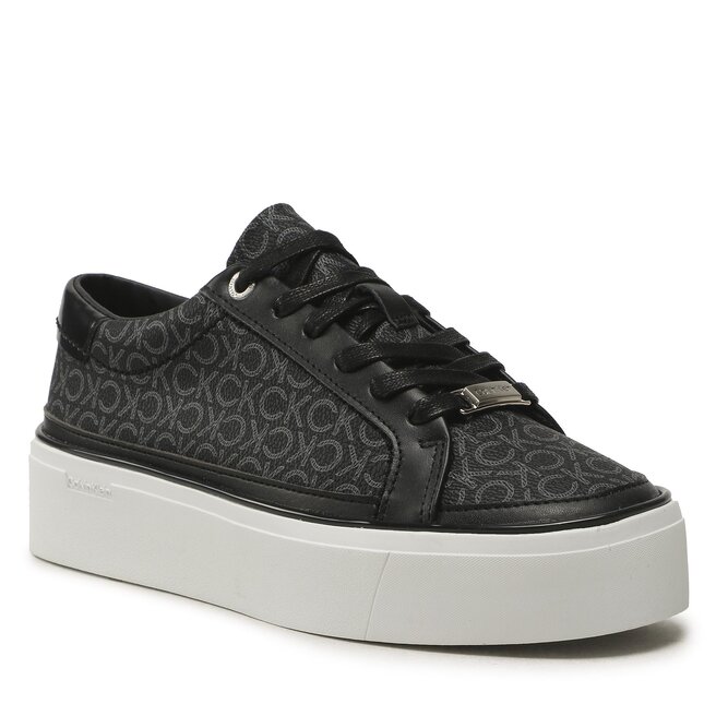 Sneakers Calvin Klein Flatform Cupsole Lace Up- Mono HW0HW01420 0GN 0GN imagine noua gjx.ro