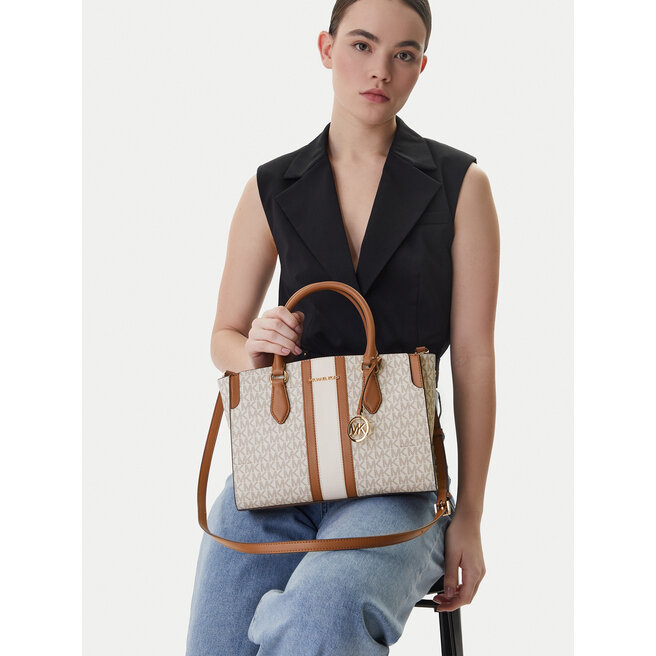 Torebka MICHAEL Michael Kors 30R6GQ6S2B Écru -