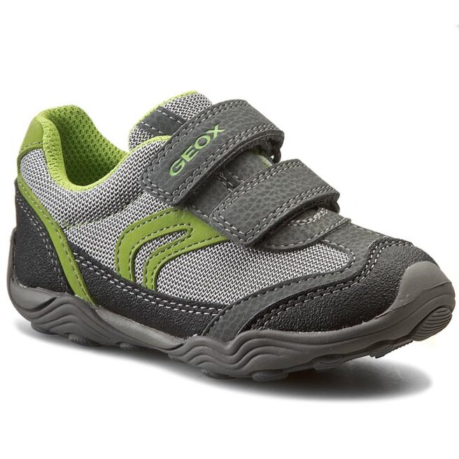 Zapatos hasta el tobillo Geox J Arno B J42F0B C0666 Grey/Lime • Zapatos.es