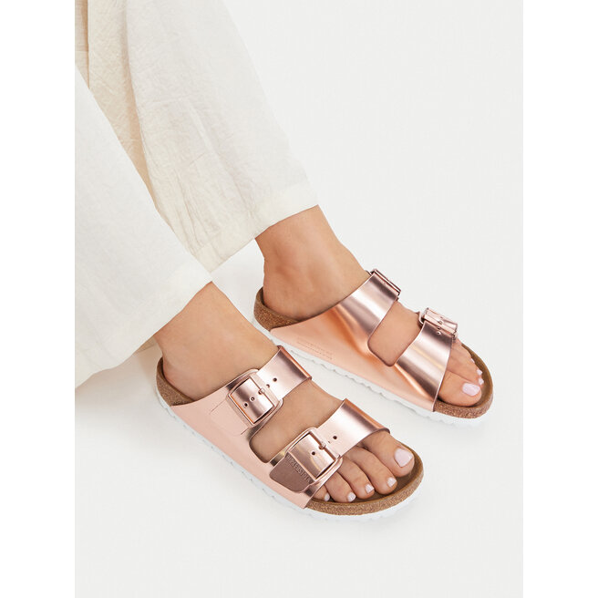 Klapki Birkenstock Arizona Metallic 0952093 Różowy