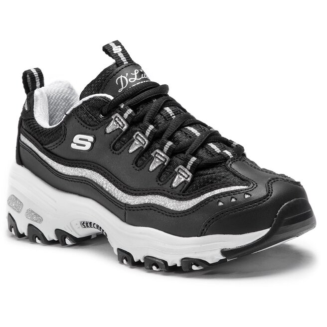 Finito Oblea África Sneakers Skechers D'lites Now&Then 11923/BKSL Black/Silver • Www.zapatos.es