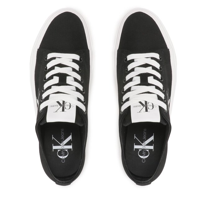 Calvin Klein Jeans Tenisky Calvin Klein Jeans Flatform+ Cupsole Low Txt YW0YW01033 Black BDS