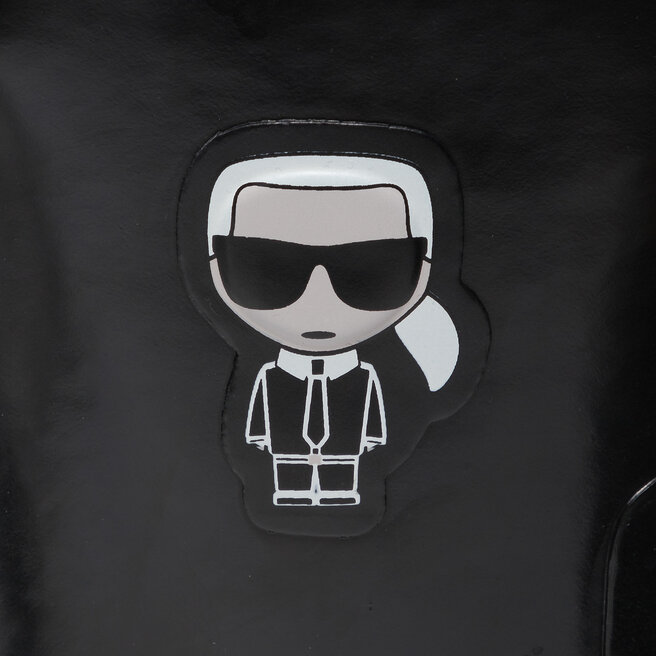 KARL LAGERFELD Gumijasti škornji KARL LAGERFELD KL47073 Black Rubber