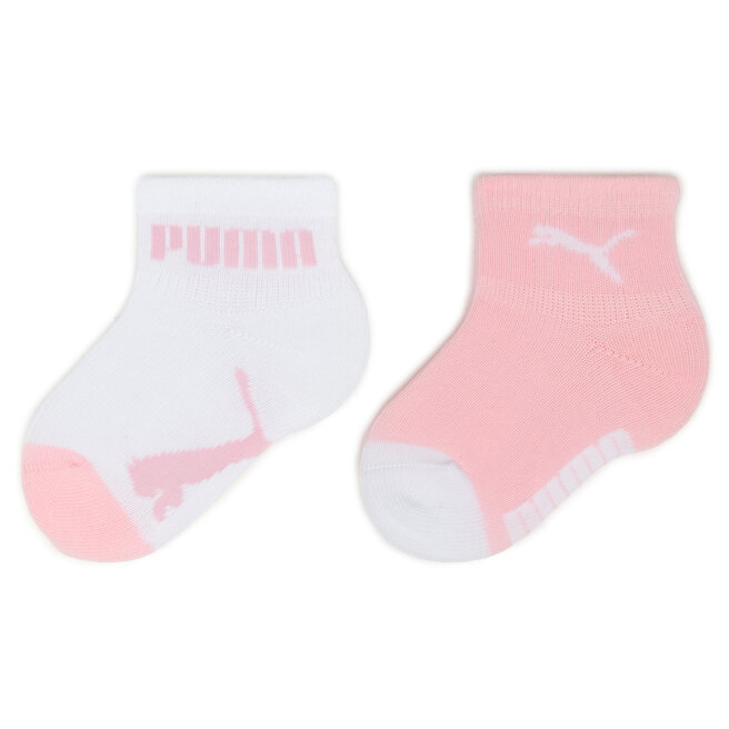 Σετ ψηλές κάλτσες παιδικές 2 τεμαχίων Puma Baby Mini Cats Lifestyle Sock 2P 935478 Pink Lady 02