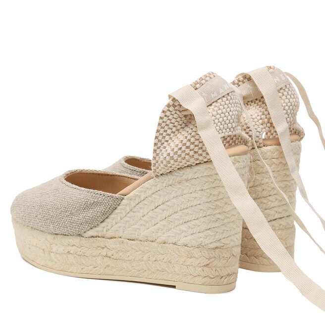 Manebi Espadrilky Manebi Wedge Espadrilles O 7.1 WV Natural