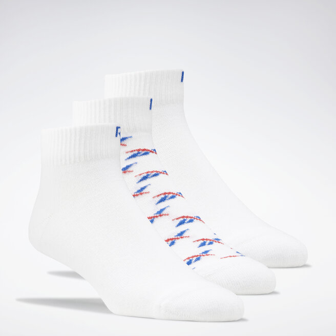 Κάλτσες Κοντές Unisex Reebok Classics Ankle Socks 3 Pairs GD1030 white/vector blue/vector red
