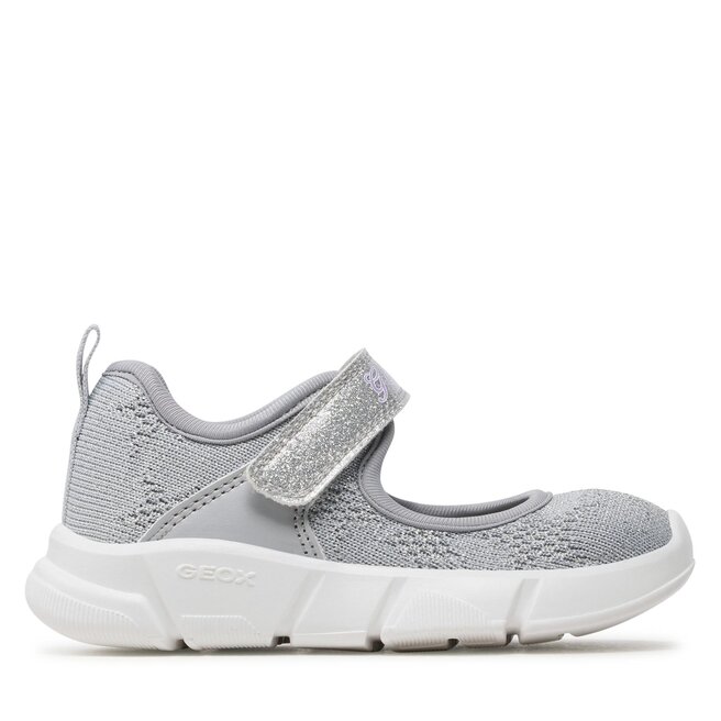 Geox Балеринки Geox J Aril Girl J35DLF07QBCC1007 M Silver