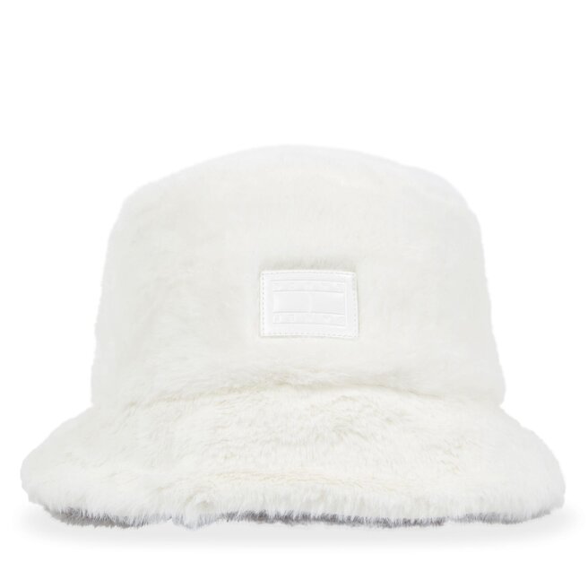 Tommy Jeans Kalap Tommy Jeans Tjw Fuzzy Rev. Bucket Hat AW0AW15459 Ecru And Silver Grey YBL
