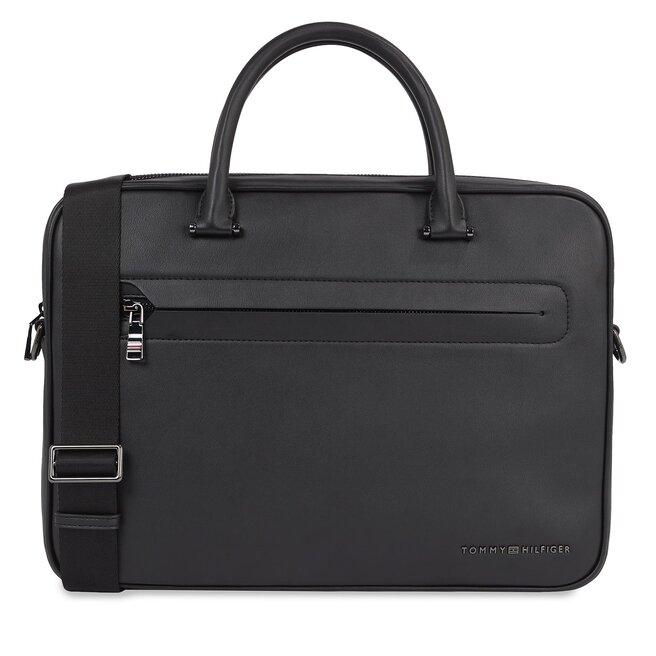Torba na laptopa Tommy Hilfiger Th Modern Pu Computer Bag - Czarny