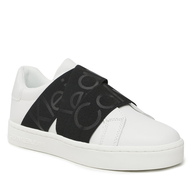 Sneakers Calvin Klein Jeans Classic Cupsole Elast Webbing YW0YW00911 White/Black 0K4