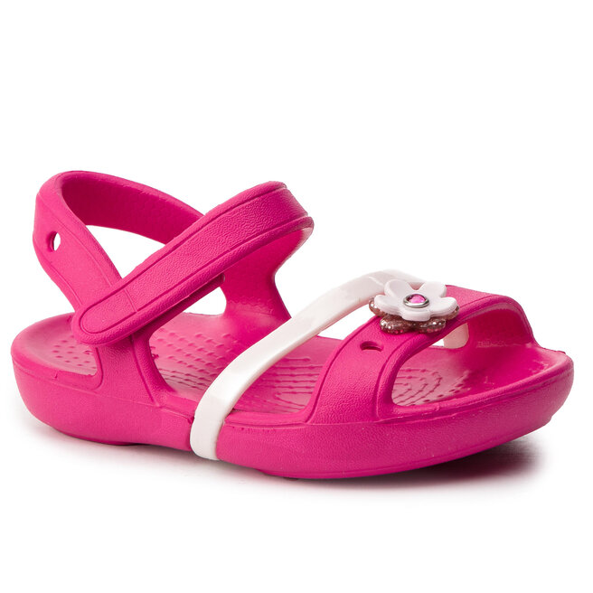 Basut s Crocs Lina Charm Sandal K 205530 Candy Pink eavalyne.lt