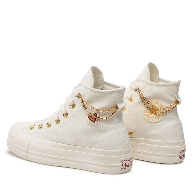Converse Teniși Converse Ctas Lift Hi A04453C Egret/Thriftshop Yellow