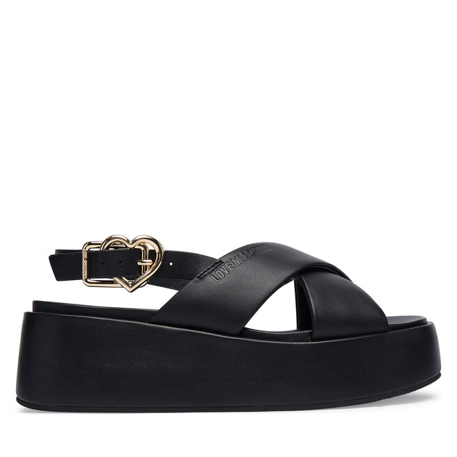 Sandały LOVE MOSCHINO JA16137I0OIA0000 Czarny - kobiece