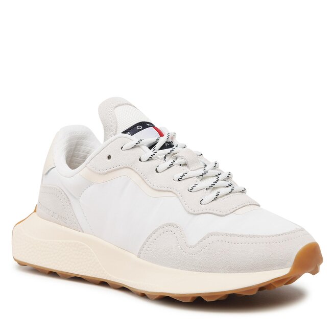 Sneakers Tommy Jeans Wmns New Runner EN0EN02143 Ecru Ecru imagine noua gjx.ro