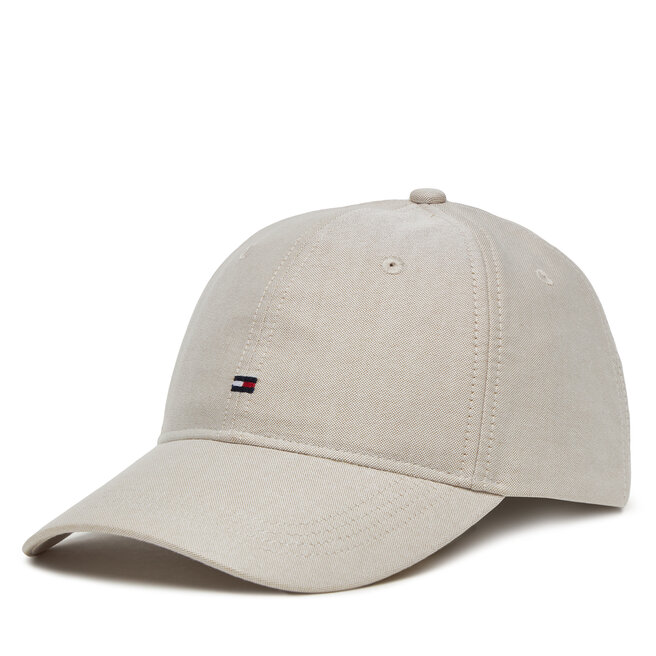 Czapka z daszkiem Tommy Hilfiger Th Flag Oxford 6 Panel Cap - Beżowy
