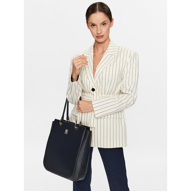 Tommy Hilfiger Kabelka Tommy Hilfiger Th Emblem Ns Work Tote AW0AW14498 DW6