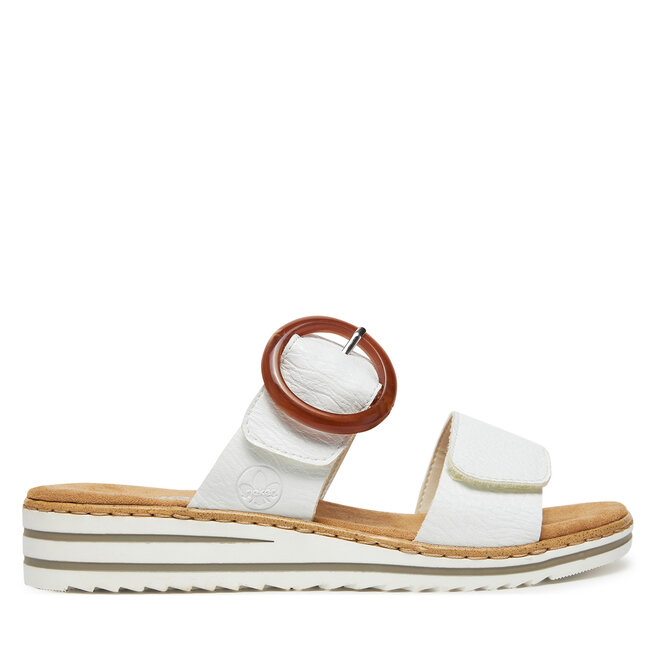 Klapki Rieker CEO-V0692-80 Biały -