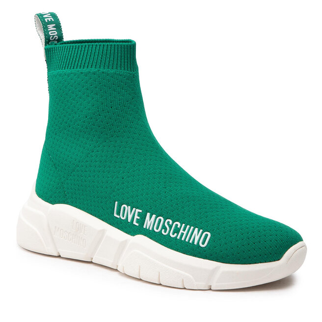 Sneakers LOVE MOSCHINO JA15343G1FIZ4850 Verde/Bian epantofi-Femei-Pantofi-Sneakerși imagine noua gjx.ro