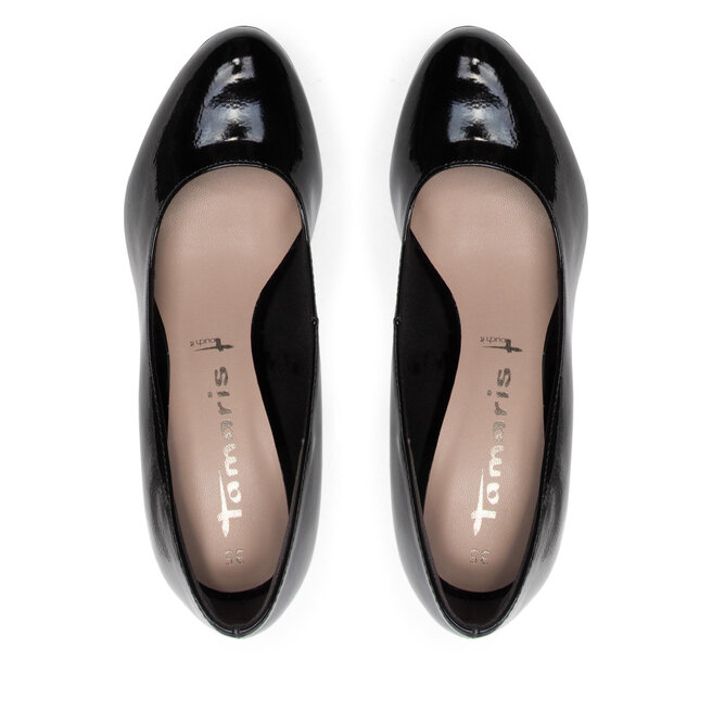 Tamaris black sale patent shoes