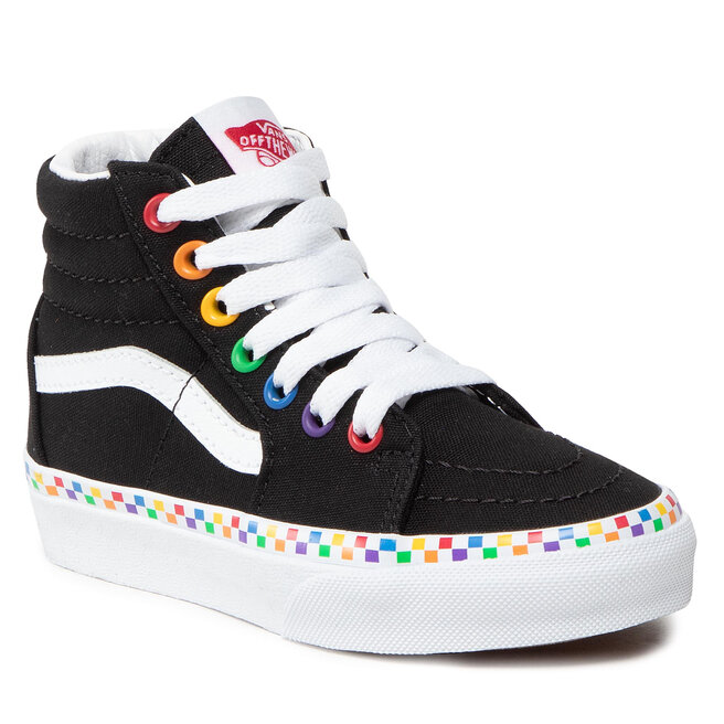 Sneakers Vans Sk8 Hi VN000D5FAC51 Rainbow Chkrbrb Blktrwht