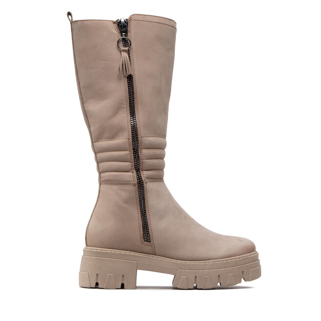 Marco Tozzi Kozačky Marco Tozzi 2-25600-29 Taupe Nubuck 349