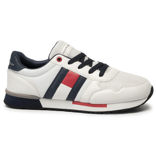 Tommy Hilfiger Sneakers Tommy Hilfiger Low Cut Lace-Up Sneaker T3B4-30483-0733 White/Blue X336