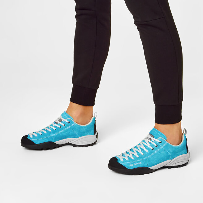 Bottes De Randonnée Scarpa Mojito Femme - Taille US 5.5 / 36 EU - Bleu Daim Cuir - Occasion