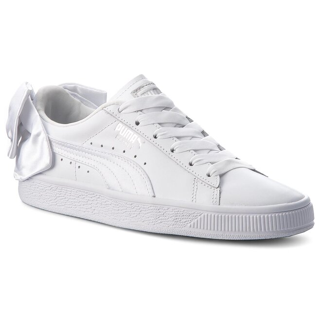 Puma basket deals bow white