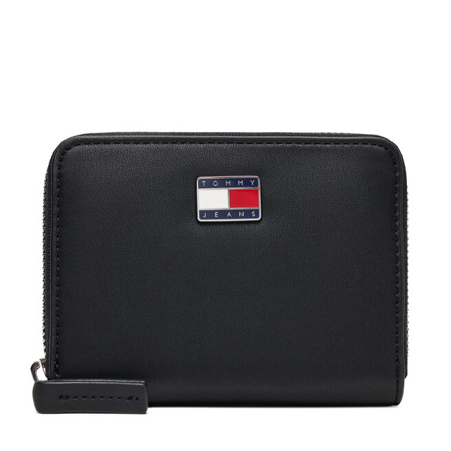 Portfel Tommy Jeans Tjw Cool Med Za AW0AW18031 Czarny -