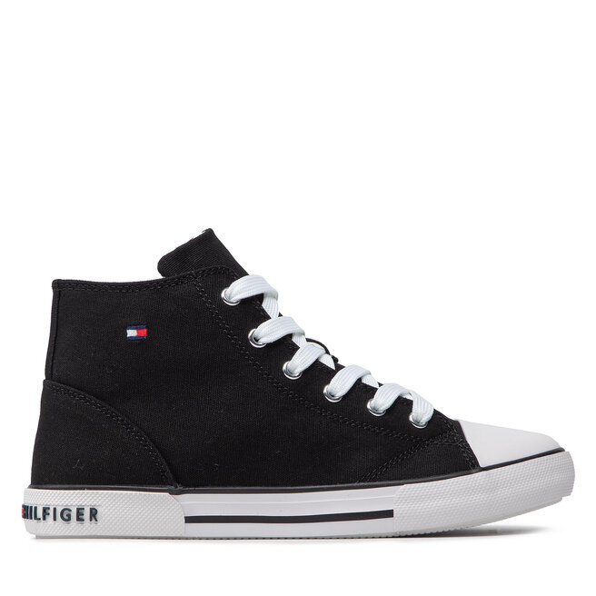 Sneakers Tommy Hilfiger Higt Top Lace-Up Sneaker T3X4-32209-0890 S Black 999