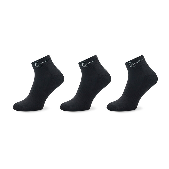 Zestaw 3 par niskich skarpet unisex Karl Kani - Czarny