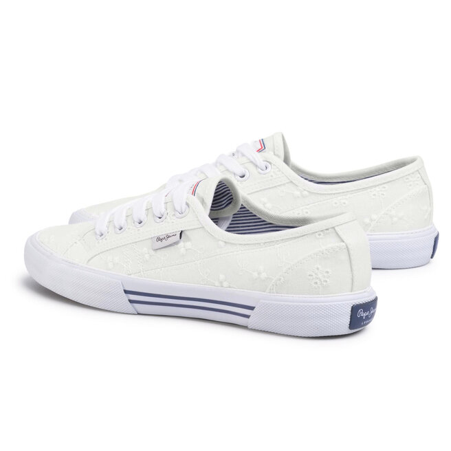 Tennis Pepe Jeans Aberlady Angy 20 PLS30948 White 800 fr.eschuhe.ch