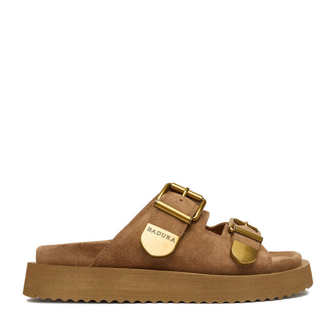 Klapki Badura CYCLAMEN-80033-25 Beżowy -