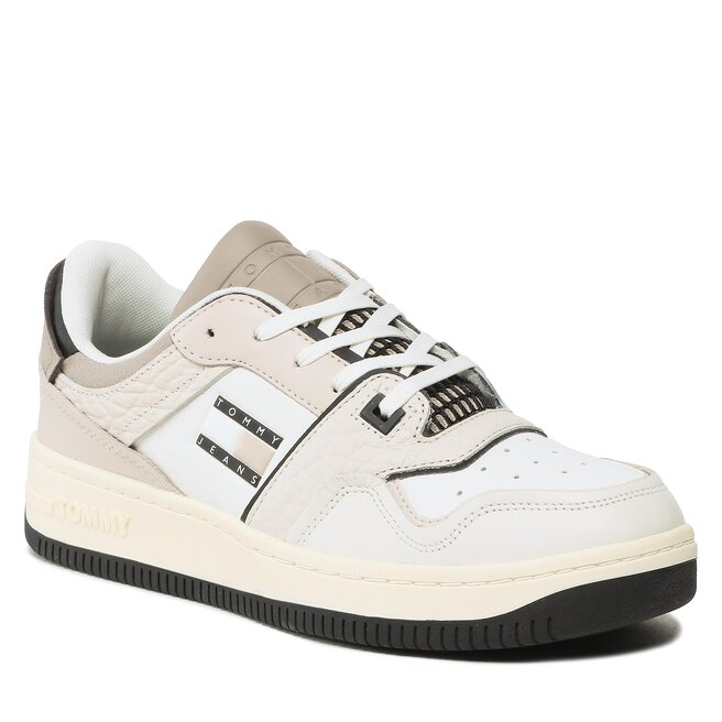 Αθλητικά Tommy Jeans Retro Basket EM0EM01135 Ivory YBI