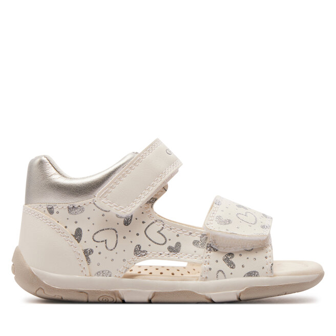 Sandały Geox B Sandal Tapuz Girl B450YA 054AJ - Biały