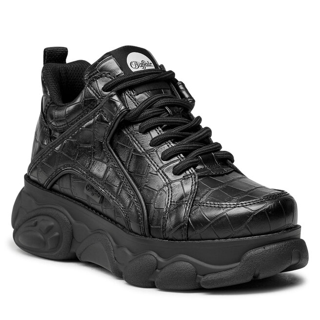 Sneakers Buffalo Cld Corin BN16306191 Croco Black Black imagine noua gjx.ro